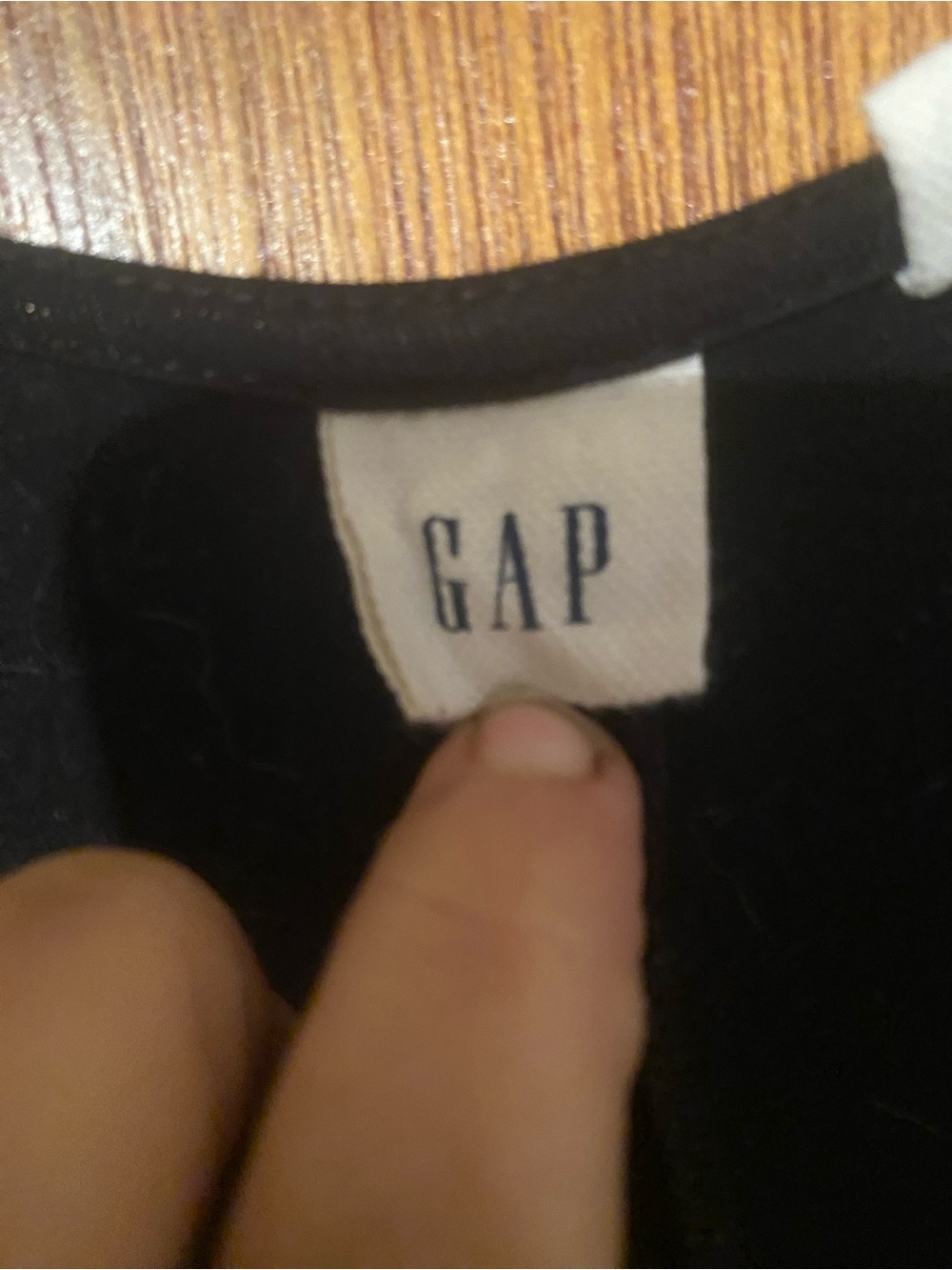 GAP Women’s Black V-Neck Jumpsuit | Drawstring Waist | 3/4 Sleeve - Picture 10 of 11
